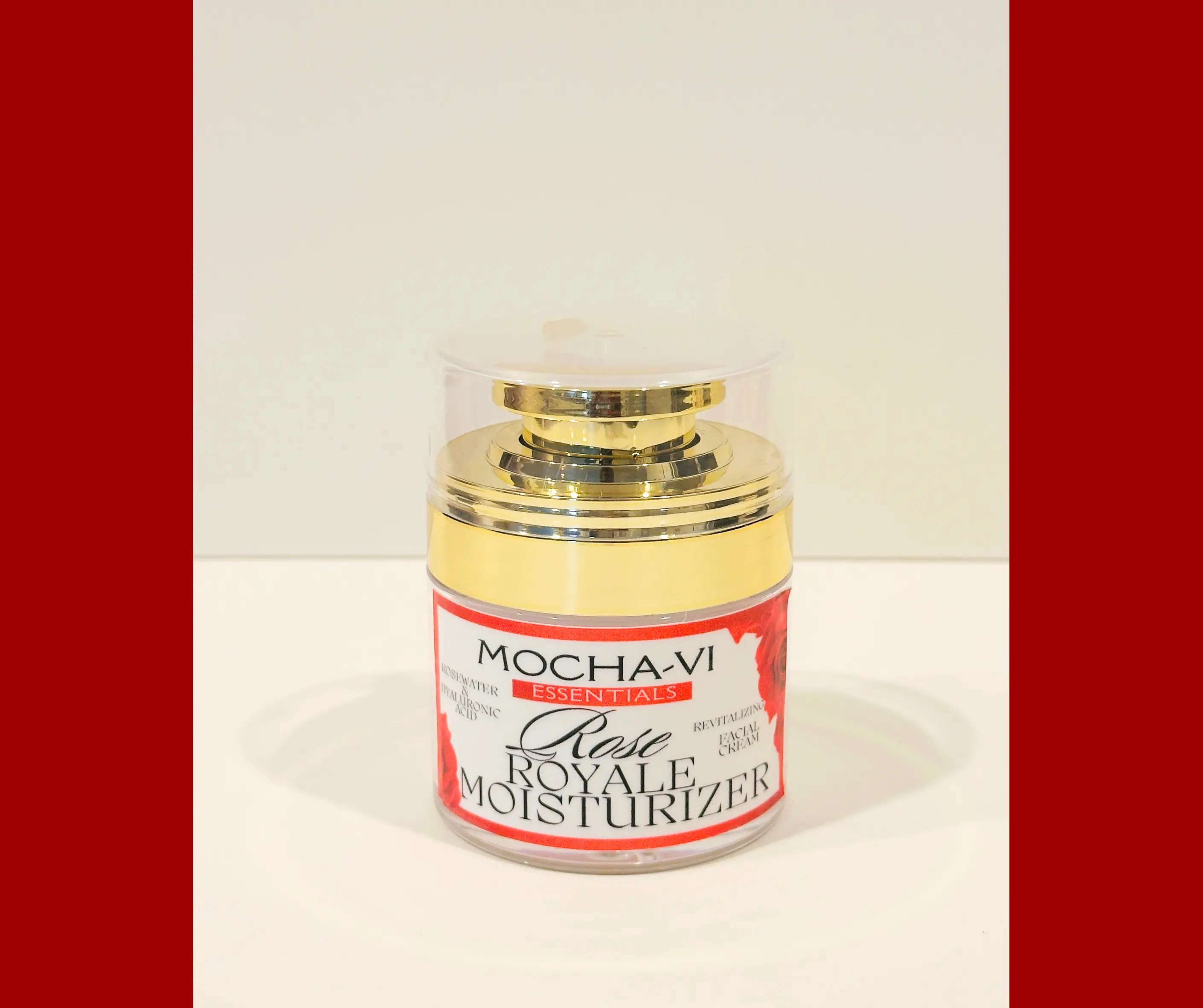 Nourishing Rose Water and Hyaluronic Acid Infused Moisturizer for plump and Smooth Skin by Mocha-VI Essentials - Moisture Hydrating