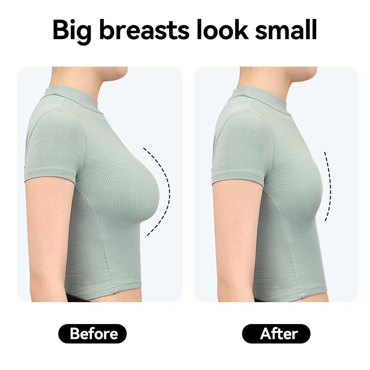 JANEST Seamless Padded Bra Super Flat Minimizer Bra Breathable Comfortable Daily Sportswear Top for Yoga Women Wireless Bralette Underwear Exercise