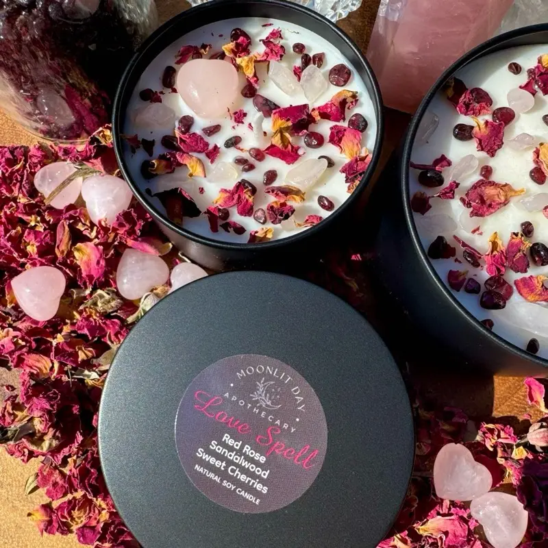 Love Spell Ritual Aromatherapy Candles Natural Soy Wax