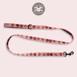 Valentine Traditional Tattoo Dog Leash in Pink