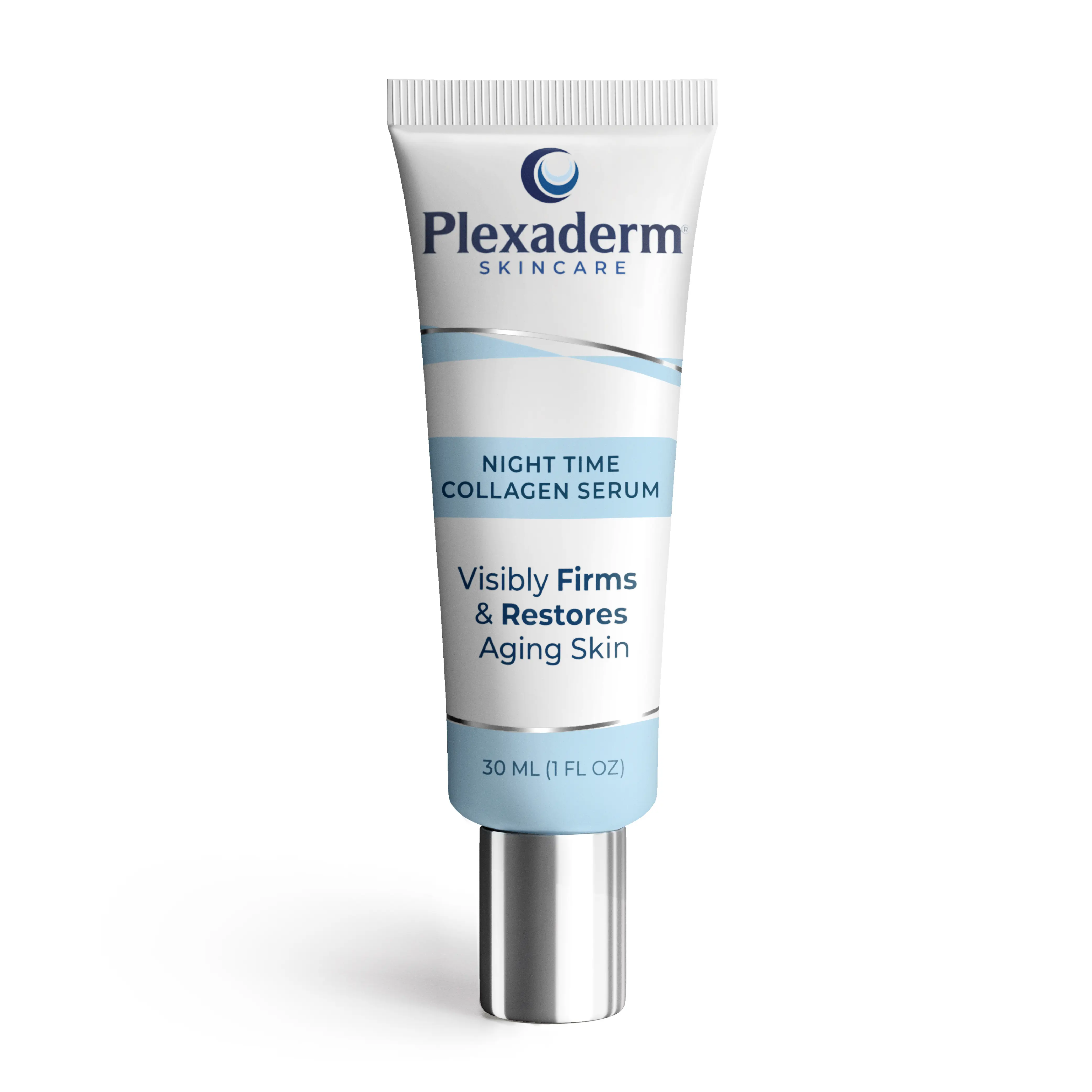 Plexaderm Night Time Collagen Serum- Anti-Aging Concentrate with Niacinamide Antioxidant Formula Firming Duo