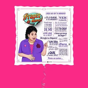 Frases 18 inch Mylar Balloon – Ships FLAT