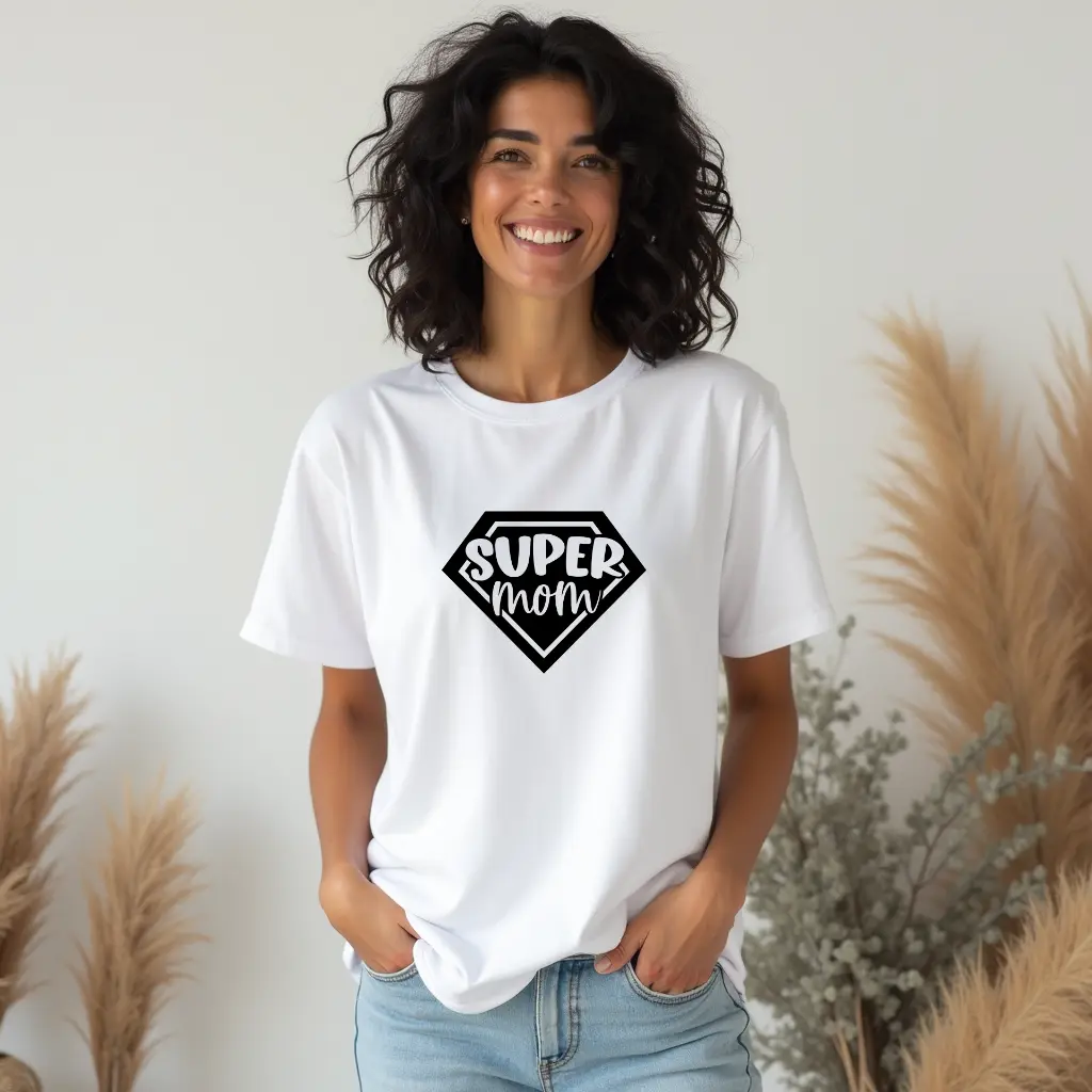 Mom Life T-Shirt Women’s "Supermom" Graphic T-Shirt, Softstyle, Classic Empowering Gift For Superhero Moms Everywhere