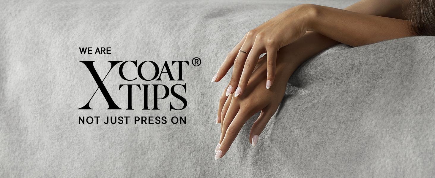 BTArtboxnails XCOATTIPS Press on Nails - 150pcs White french Pink Short Square or Almond or Coffin French Tips, Pink Soft Gel False Nail, Soak Off Acrylic Fake Nails Extensions