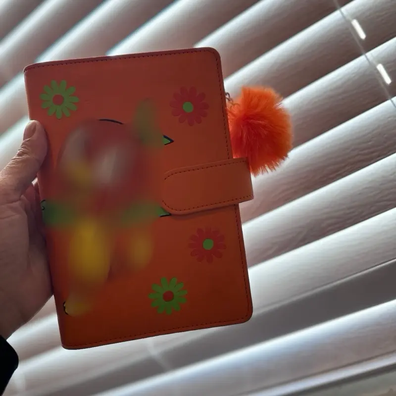 Custom design  A6 Ring Money Binder with Finders Includes Envelopes Lined Paper Budget Expense Paper Stick Notes and 4 Cash Envelopes for Coupon Invoices Cash Notes Receipts and Other Items