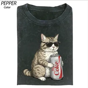 Funny Cat Diet Coke Shirt, Cute Cat Graphic Tee, Soda Lover Meme Shirt, Unisex Vintage Streetwear T-Shirt Womenswear Cotton Top
