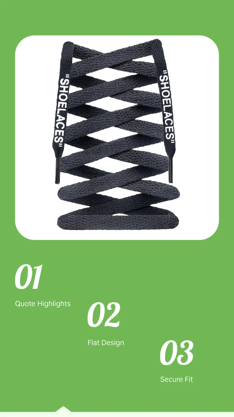 Flat Printed "SHOELACES"