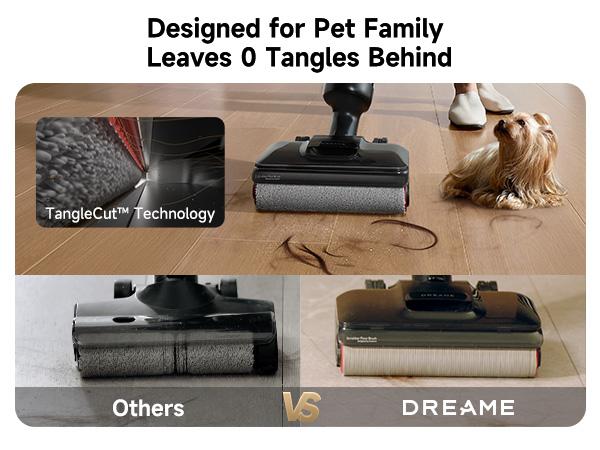 DREAME H14 / H12 Pro FlexReach Vacuum Mop, Wet and Dry Vacuum, 180° Lie-Flat Cordless Vacuum Mop Combo, 140°F Brush Washing, Fast Hot Air Drying in 5 Mins, Great for Sticky Steam Messes Cleaner Self Cleaning System Deep Cleaning Machine