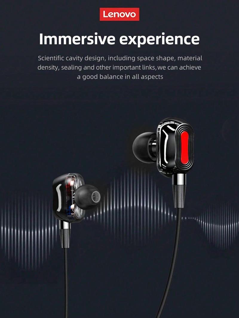 Lenovo HE05 Pro Wireless Bluetooth Neckband In-Ear Headphones with Built-in Microphone, Magnetic Design, Comfortable Fit, Audio Headset for Music, Calls & Sports