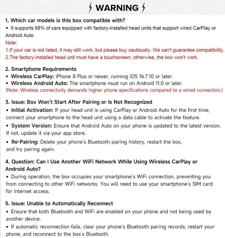 Yurnlv 2026 Wired to Wireless Android auto Adapter, Mirror link/Android auto 2-in-1, Only for Android, Mirror Touch Wireless Android Auto Adapter