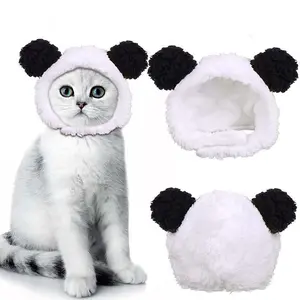 Cute Panda - themed Pet Hat - A Must - Cat/Dog Costume for Halloween, Parties and Pictures (Panda)