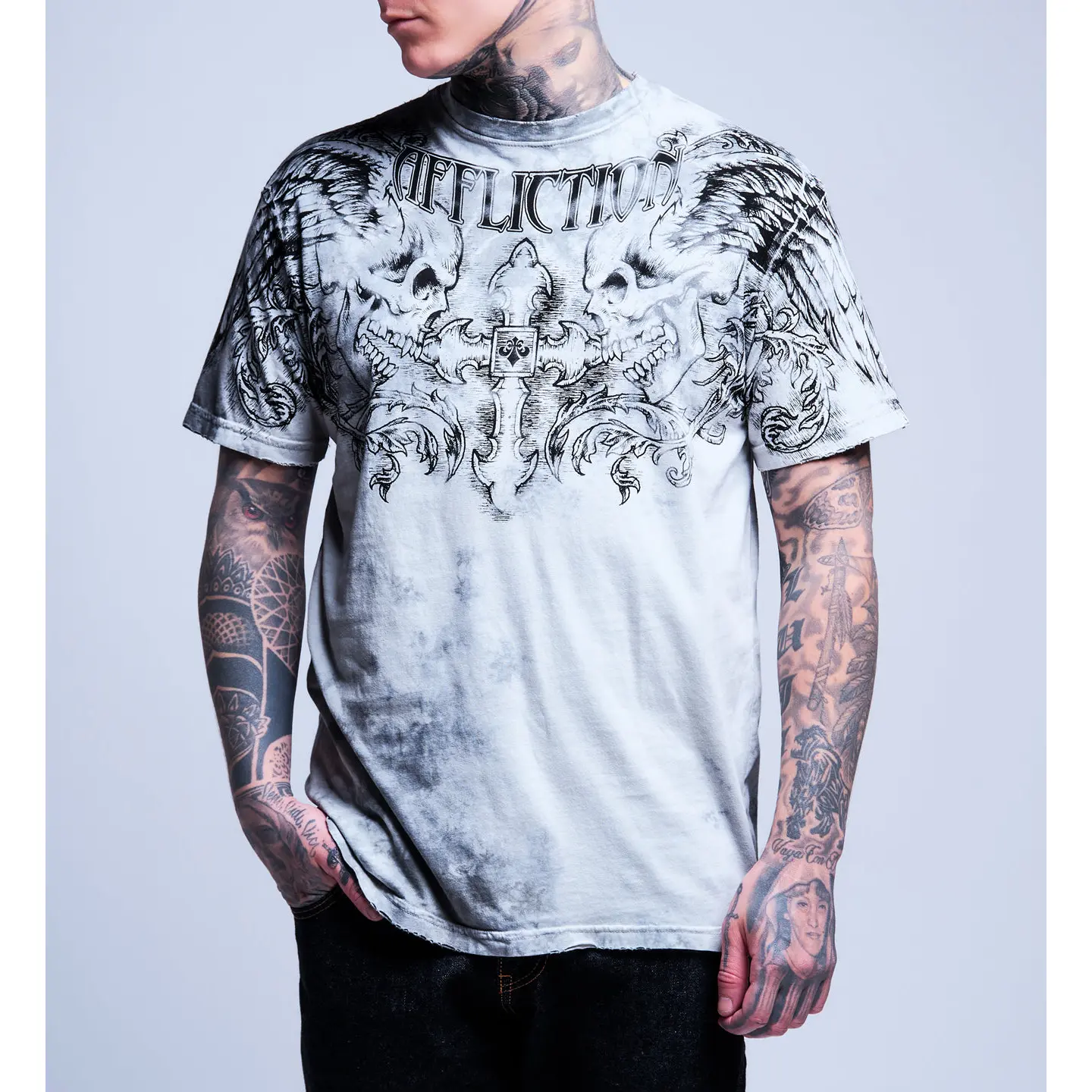 Affliction Men's T-shirt Winged Up