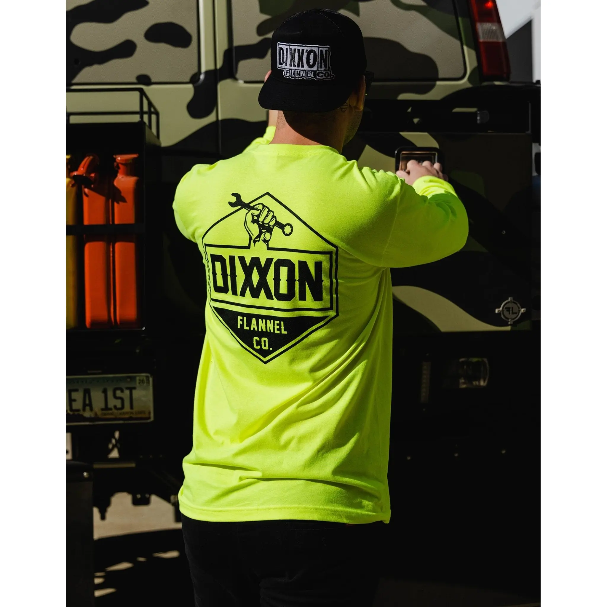 Working Class Hi Vis Long Sleeve T-Shirt - Safety Yellow