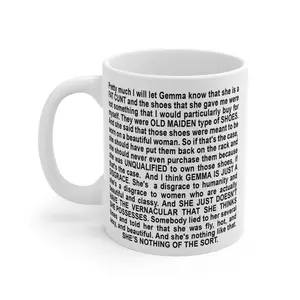 Funny Reality TV Meme Mug – Iconic Tiffany NY Inspired Quote Coffee Cup, Big Brother Fan Gift, 11oz 15oz