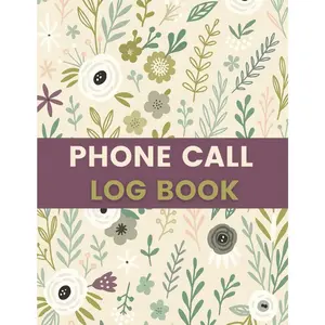 Phone Call Log Book (8.5 x 11 Inches): Call Record Notebook for Tracking Caller Information, Dates, Times & Follow-Up Notes – Great for Offices, Receptionists, Customer Service, and Personal Use Paperback – June 23, 2025
