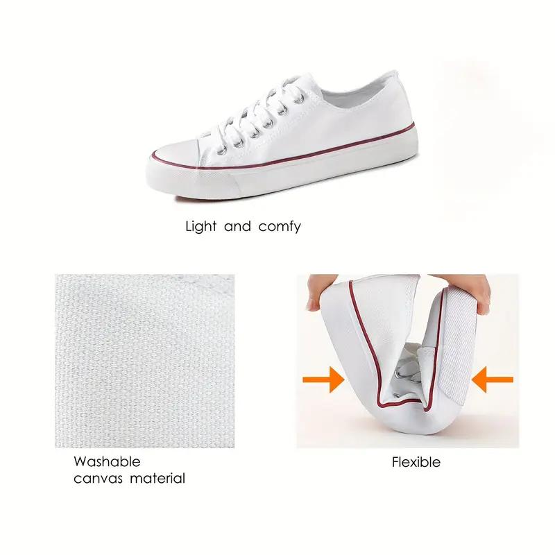 Rosyclo Women's Low-Top Breathable Canvas Shoes, Fashion Comfort Sneakers for Women, Anti-Slip Sole & Classic Design,Lightweight Casual Sneakers for Work, Campus, or Weekend Outfits Athletic Trainers Footwear Trendy Fashionable Running Shoes