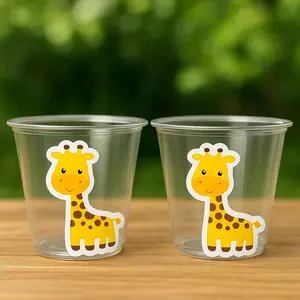 GIRAFFE PARTY CUPS - Giraffe Cups Giraffe Baby Shower Giraffe Party Decorations Giraffe Party Supplies Giraffe Party Favors Giraffe Birthday