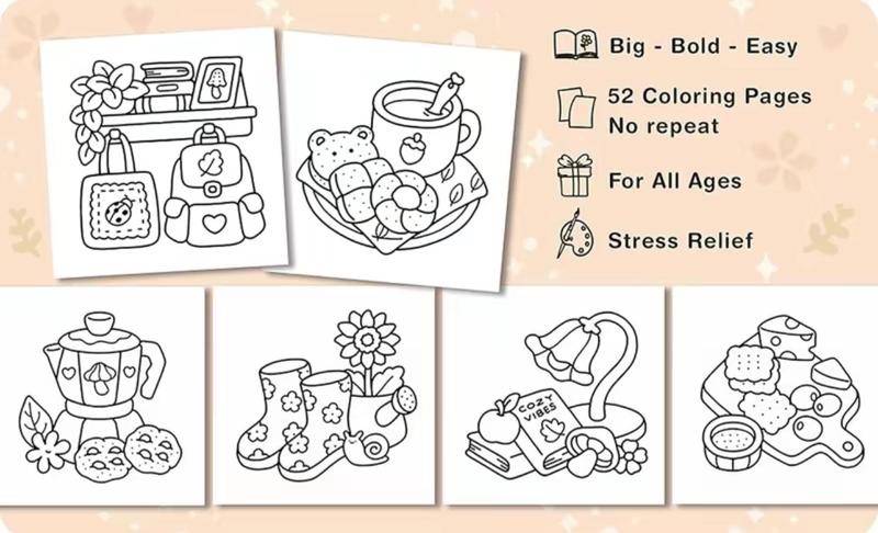 Super Cute Coloring Book for Adults & Teens: 40-52 Hand-Drawn Pages of Creative Fun | High-Quality Artistic Escape Illustrations Relaxation Super Cute Coloring Book for Adults & Teens: 40-52 Hand-Drawn Pages of Creative Fun | High-Quality Artistic Escape Illustrations Relaxation
