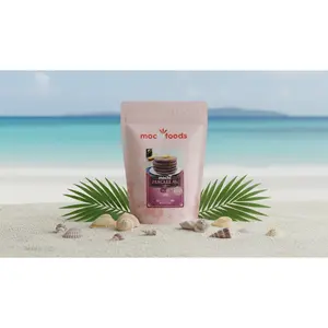 Mocchi Foods Ube Mochi Pancake Mix - Gluten-Free Purple Yam Rice Flour Pancake & Waffle Mix, Chewy Japanese Style Texture, Makes 5 Pancakes, 1-Pack