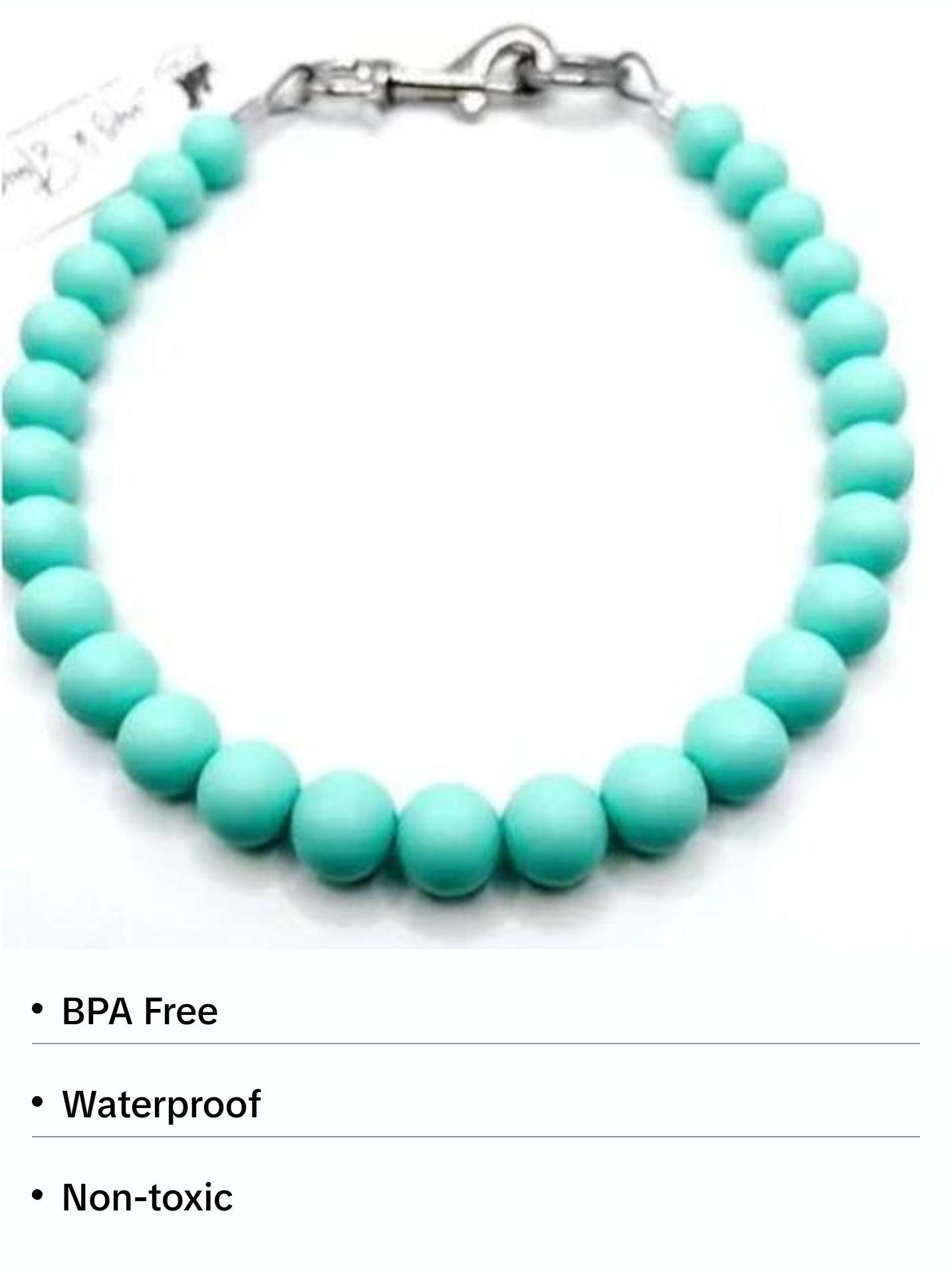 Beautiful "Simply Tiffany" Beaded Pet Collar