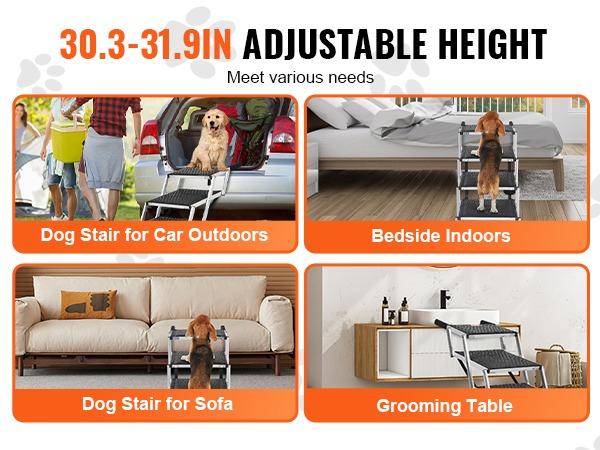 5-Step Folding Dog Steps with Non-Slip Surface ,Heavy-Duty Dog Car Steps, Non-Slip Aluminum Dog Ramp, Portable Pet Ladder with Carry Bag 5-Step Folding Dog Steps with Non-Slip Surface ,Heavy-Duty Dog Car Steps, Non-Slip Aluminum Dog Ramp, Portable Pet Ladder with Carry Bag