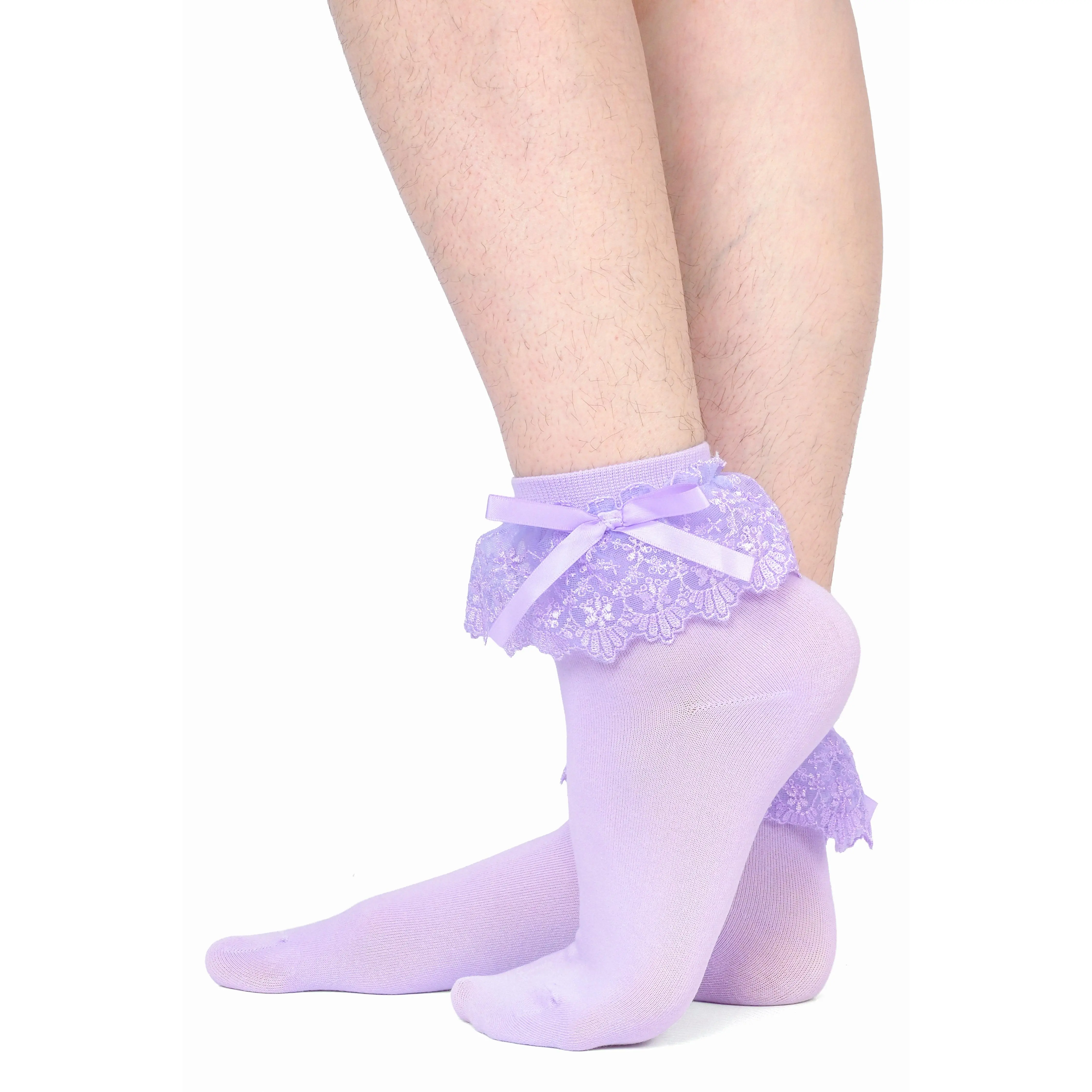 Nina Ruffle Socks - Lavender