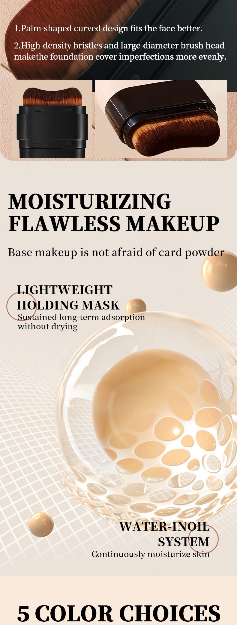 2-In-1 Concealer Foundation Stick, Covers Dark Circles, Waterproof Sweatproof Makeup, Flawless Daily Use, Long-Lasting Coverage, Concealer Foundation Hybrid