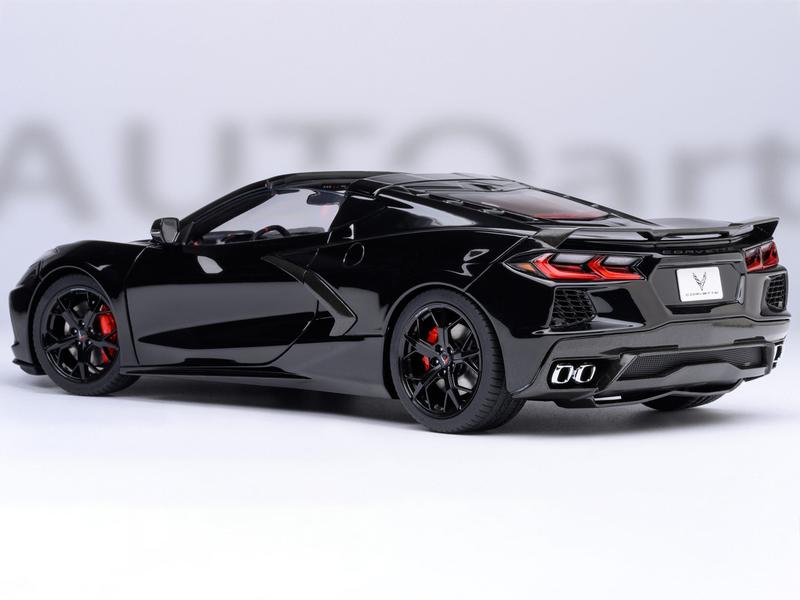 2020 Chevrolet Corvette C8 Stingray Black 1/18 Model Car by Autoart