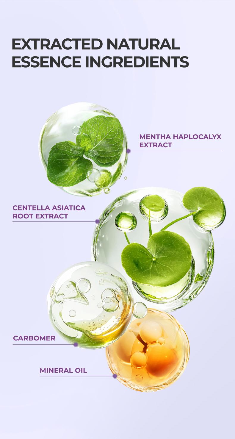 Kreain Nature 2 Hemorrhoid Gel Carthamus Seed Scutellaria Baicalensis Extract Carboxymethylcellulose Purple Daisy Apply to the Skin Used for Eliminating Hemorrhoids