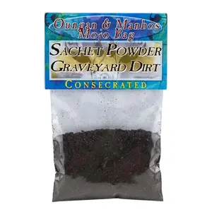 Graveyard Dirt Consecrated Sachet Powder 0.5oz — Ancestral &amp; Spirit Work Hoodoo Supply