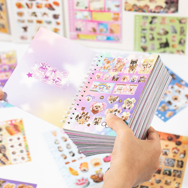 2 Styles Cute Pet Sticker Book – 30 Sheets, 800 Pcs Stickers per Style, Cat & Dog Aesthetic Stickers for Scrapbooking, Journaling, DIY Crafts, Kawaii Planner Stickers, TikTokShopJumpstartSale