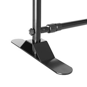 VINGLI Backdrop Stand, Heavy Duty Banner Stand Adjustable Trade Show Display Stand Step and Repeat Stand for Parties and Photography (10 x 8ft)