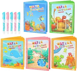 Easter 5 Pack Bundle  Reusable Water Coloring Book for Toddlers, Water Doodle Book Toys, Paint with Water Books,Mess-Free Coloring Book, Portable Educational Doodle Drawing Toy,Educational Learning Kits Gifts