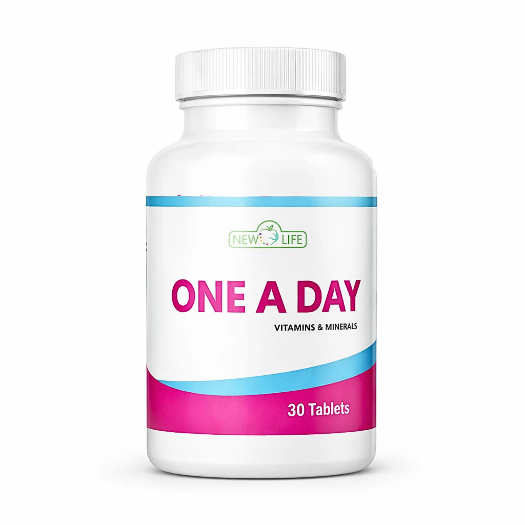 New Life One A Day Multivitamin, 30 Tablets Natural Healthcare Fitness Dietary Supplement for Enhanced Vitality & Immune Support