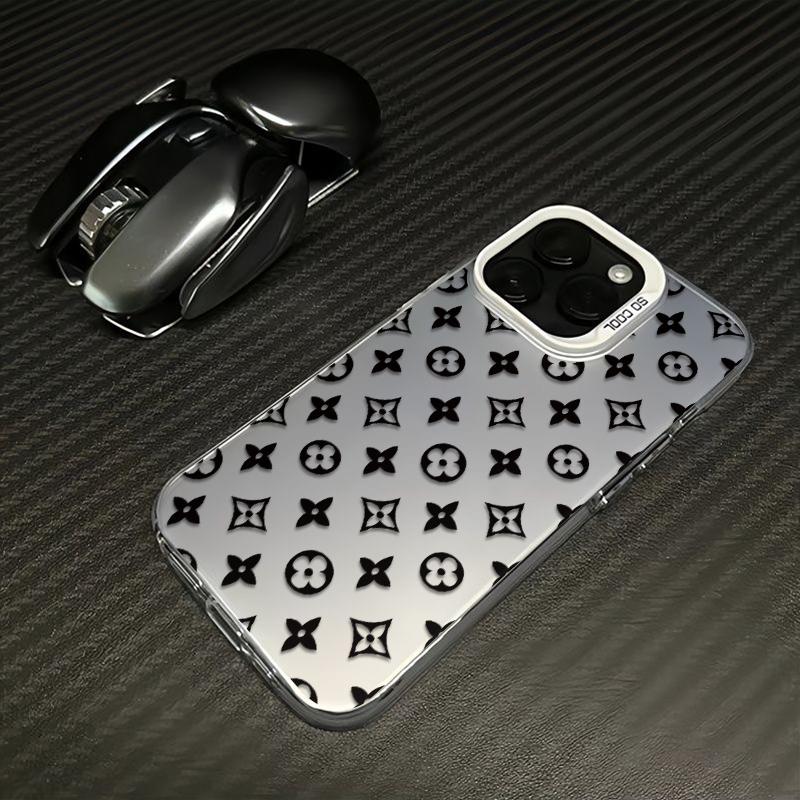 Classic Floral Patterns TPU Laser Craft Phone Case for iPhone 17 16 15 14 13 12 11 Anti-Drop Protective Cover