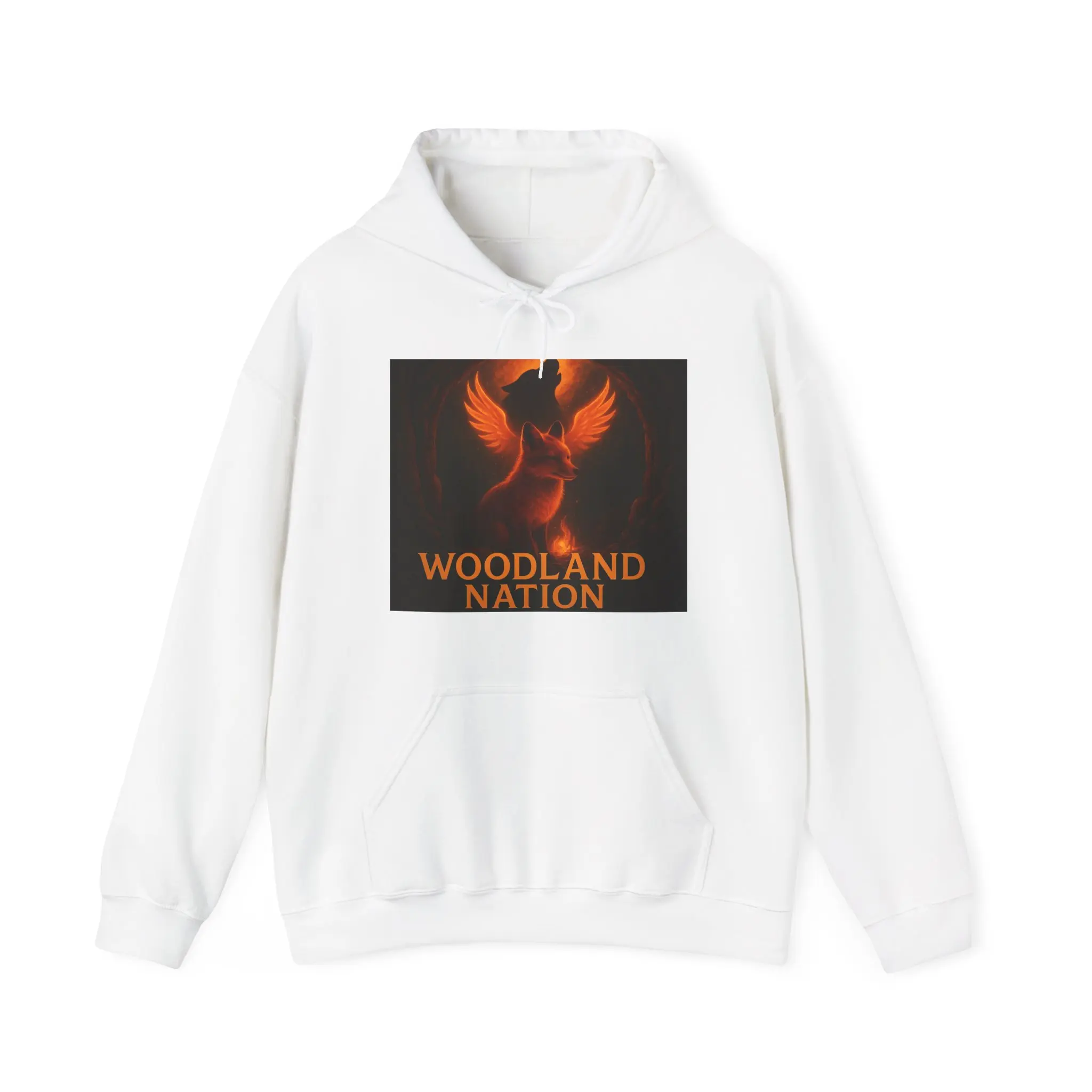 Woodland Fox Hoodie Phoenix Fox Graphic Sweatshirt Nature Lover Hoodie Forest Animal Pullover Woodland Nation Unisex Hoodie