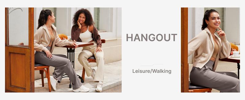 G4Free Fleece Lined Pants Women Wide Leg Sweatpants Women Warm Winter Pajamas Pants for  Yoga  Work Lounge Thermal Winter Bottom 29" Inseam Long Sleeve Loungewear