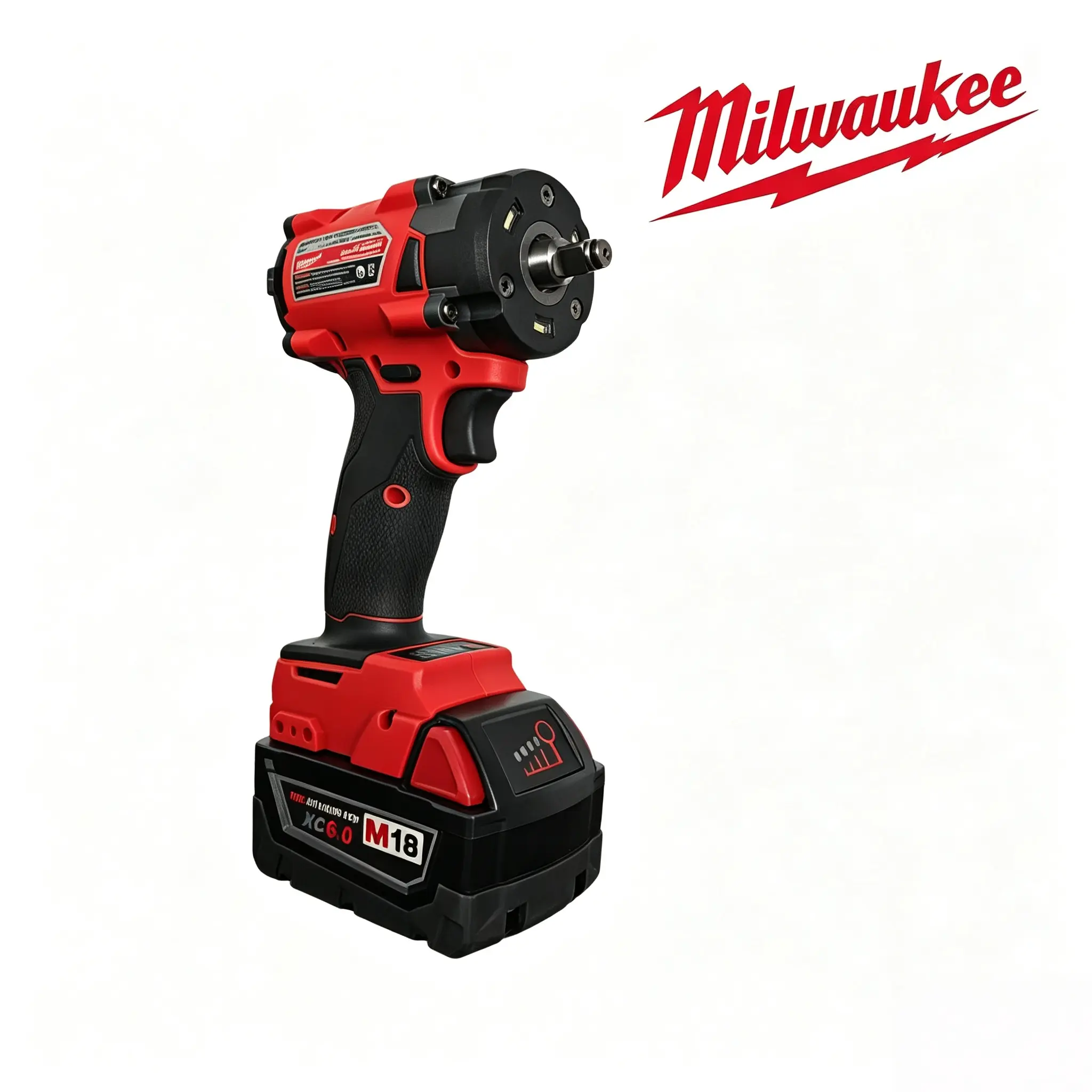 Milwaukee 3/8-in Electric Impact Wrench - Chrome Vanadium Construction, Anti-Wear Stable Structure, Hand Power Tool for Auto Repair & Mechanical Maintenance Workshops