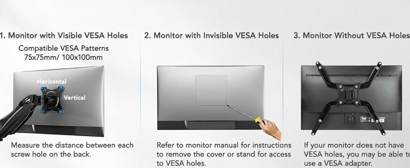 HUANUO Dual Monitor Arm Adjustable Gas Spring Monitor mount for Gaming and Home Office Setups, Monitor Arm hold up to 30" with 19.8 lbs Max Weight and C-Clamp or Grommet Hole Mounting
