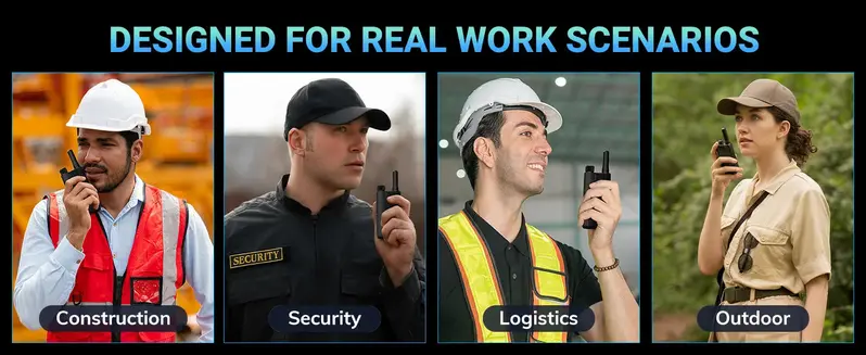 BAOFENG AT1 Slim PoC Business Walkie Talkie for Adults (12 Years Above) - 5G/4G Connectivity, Built-in Rechargeable Li-ion Battery, 5000+ Mi Unlimited Range, App-Controlled, Encrypted Chat, Lightweight for Long Shifts, Ideal for Trucks, Casual Daily Use
