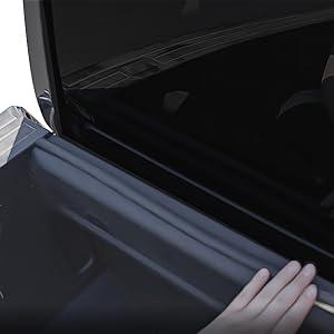 Truck Bed Tonneau Cover Compatible with Dodge Ram 1500(2009-2024) Classic&New 5.7 ft Short Box w/o Rambox, Soft Folding(Tri Fold) Style Truck Bed Tonneau Cover Compatible with Dodge Ram 1500(2009-2024) Classic&New 5.7 ft Short Box w/o Rambox, Soft Folding(Tri Fold) Style