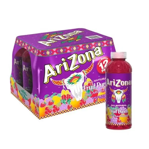 AriZona Fruit Punch | Fruit Juice Cocktail | 16 Fl Oz (12 Pack)