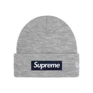 SUPREME BEANIE 'BOX LOGO FW25 GREY'