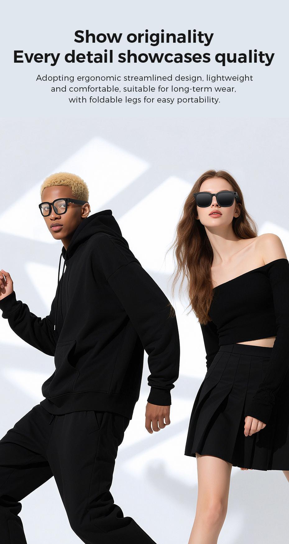 【Ivision6】 AI Smart Glasses with 800W HD Camera OpenAI Recognition, 1080P Anti-Shake Video, Real-Time Translation & Long Battery Life – Ideal for Travel, Meetings & Outdoor, Hands-Free Freedom, Innovative Tech Gift for Holidays & Special Moments Wearable