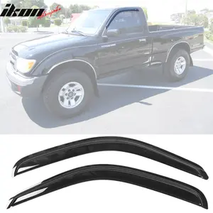 Window Visor for Toyota Tacoma 1995-2004 Slim Style Smoke Tinted Acrylic