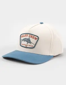 SALTY CREW  Mens Billfisher Strapback Hat, Cream & Multi