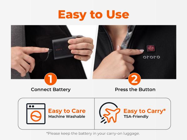 ororo Men's Fleece Heated Vest with Battery Pack, Menswear Tops Underwear, Winter Warm Layer Casual Black