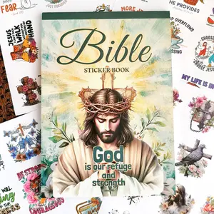 Bible Verse Sticker Book 28 Sheets 280+ PCS Precut Waterproof Christian Faith Journaling Supplies