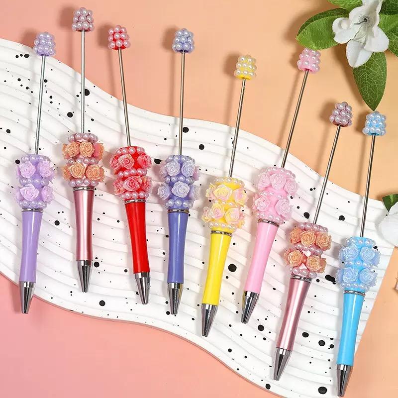 Random styles shipped starting at 20 pieces — high-quality beadable pen; fancy and beautiful—fun, creative gift for home, office, school, and business.