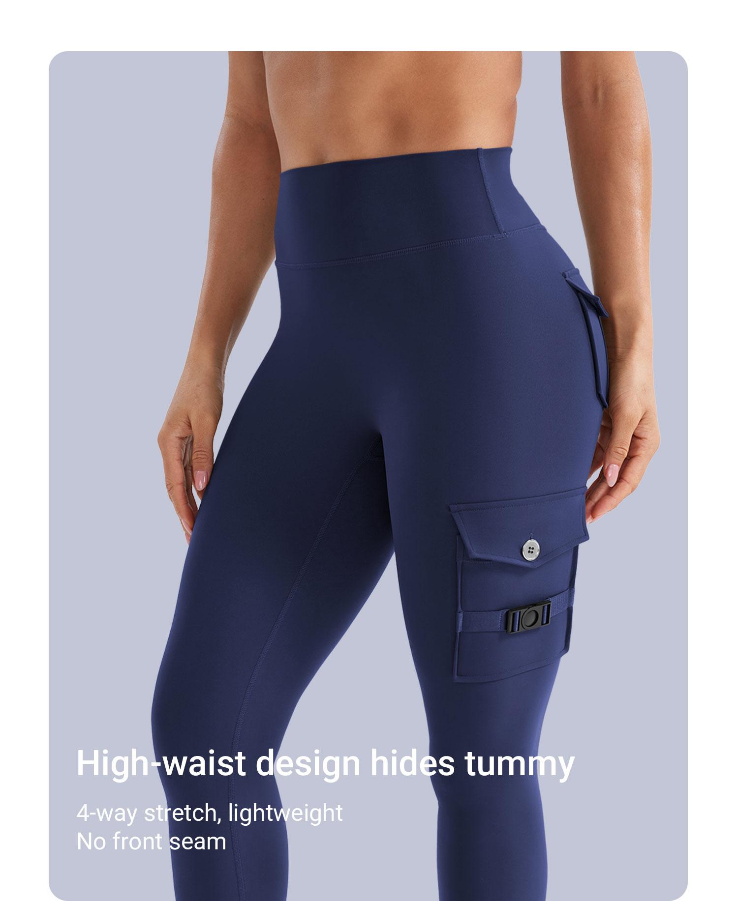 YEOREO CoreFlex Workout Cargo Leggings with Pockets for Women Hidden Scrunch Butt Lifting Leggings Gym Yoga Pants SpringStatements